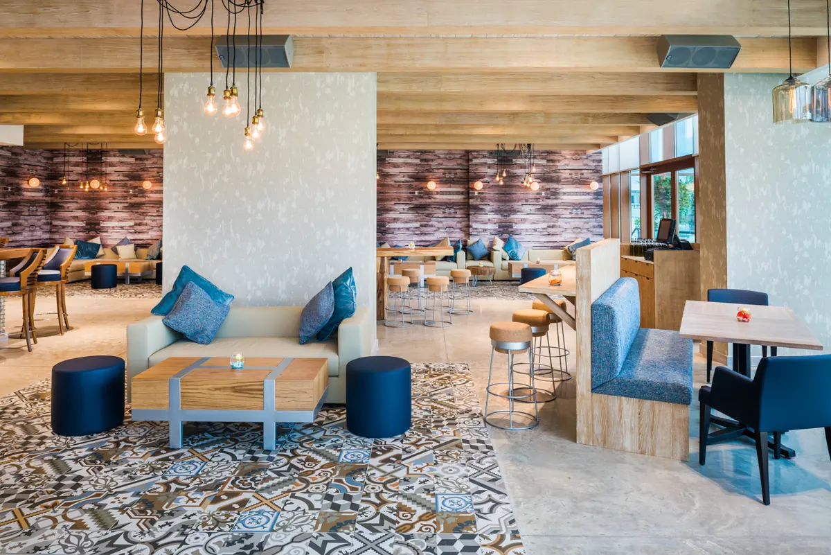 Interior of Sun & Mediterranean Bar, Dubai, UAE